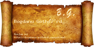 Bogdanu Gothárd névjegykártya